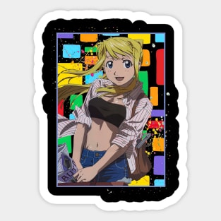 Winry Rockbell Fullmetal Alchemist Brotherhood Hagane no Renkinjutsushi Sticker